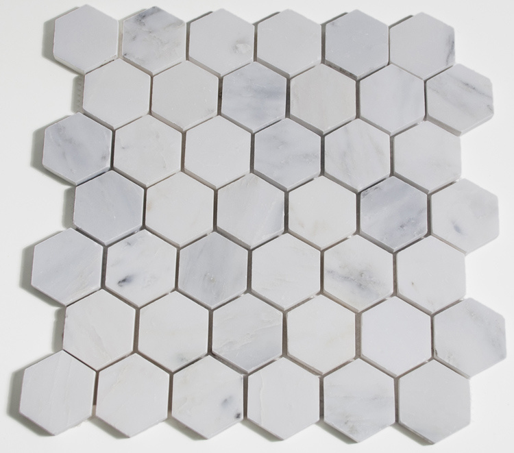 Bianco Carrara 2" Hexagon