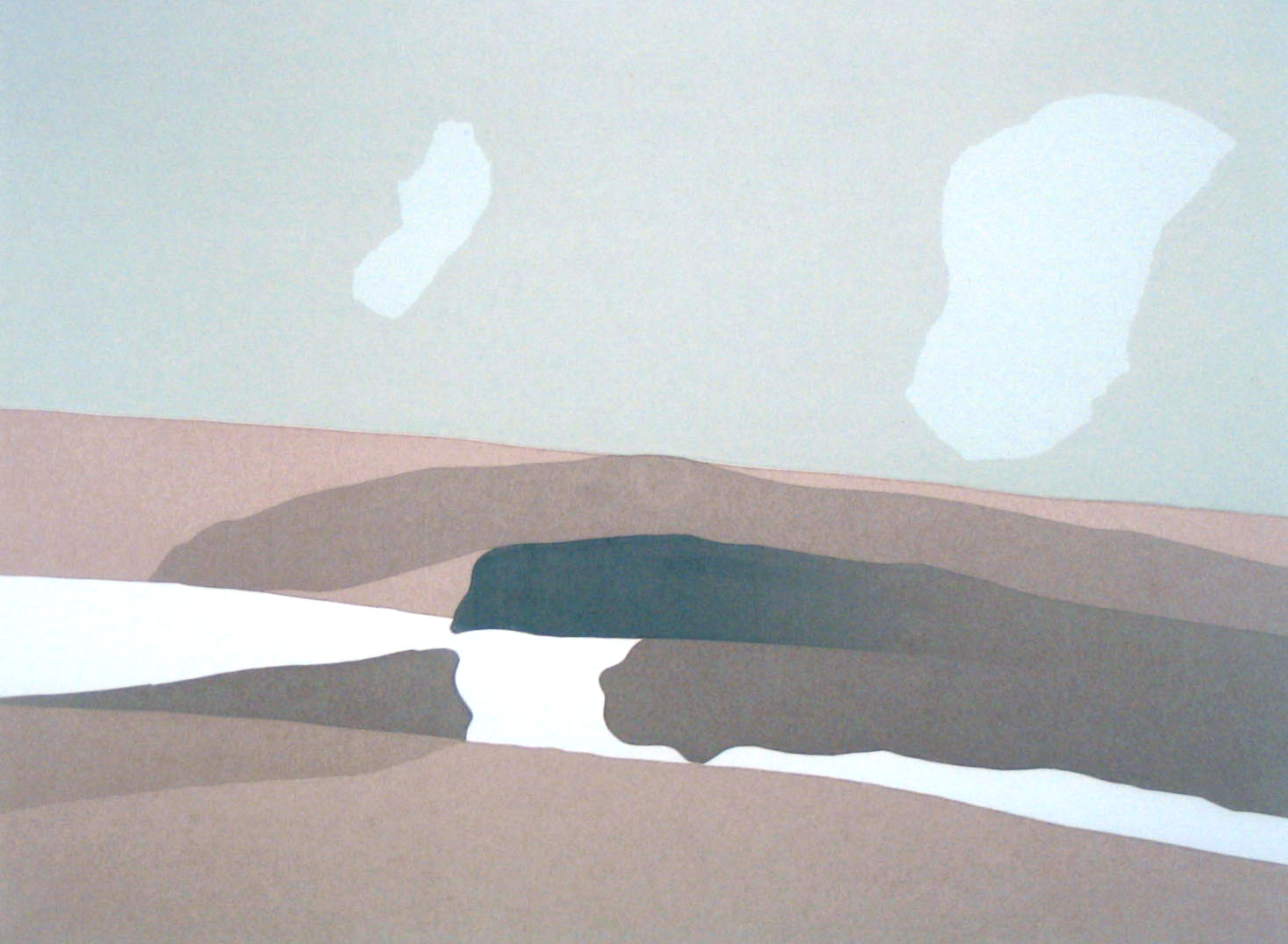 Tony Onley Cloud Drift, nd serigraph