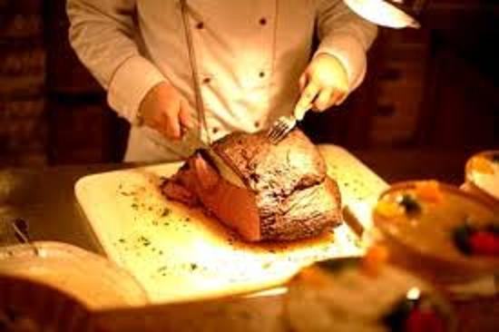 Carved Baron of Beef