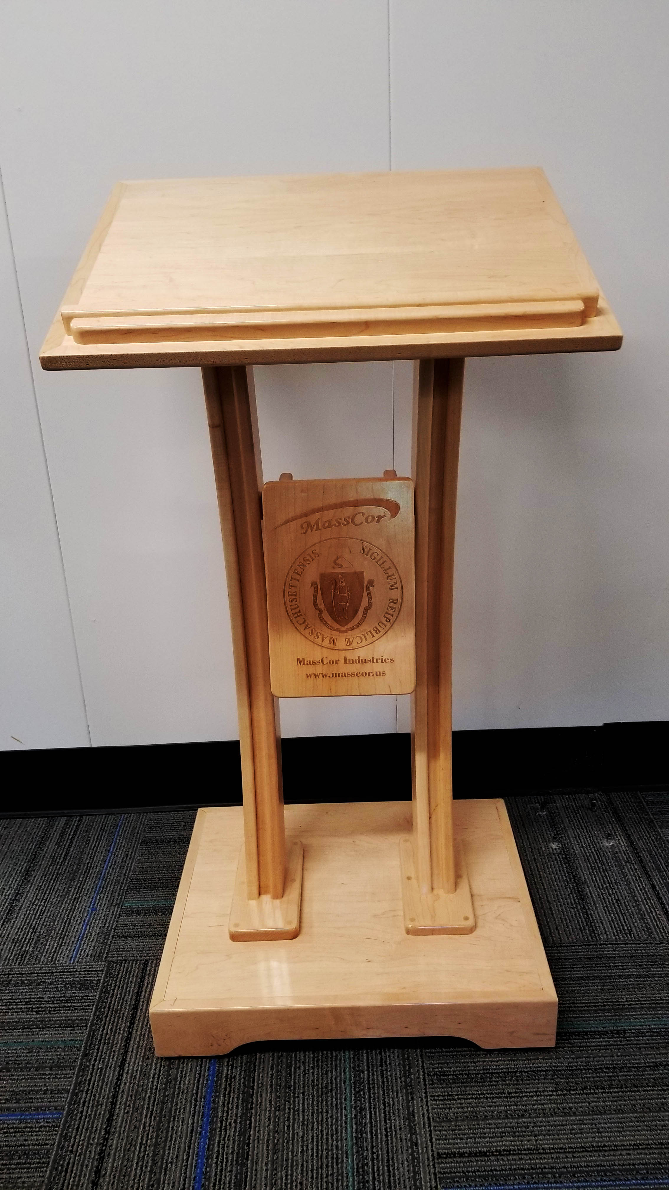 Custom Lectern with Laser Engraving