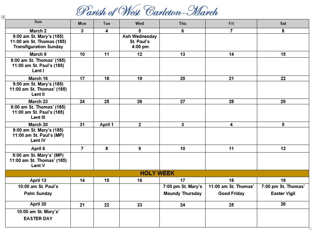 Calendar