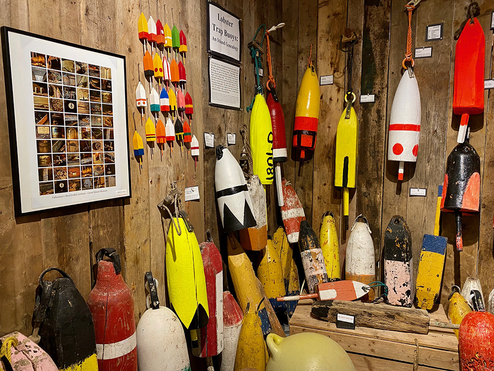 Grand Manan Museum - LOBSTER TRAP BUOY EXHIBIT