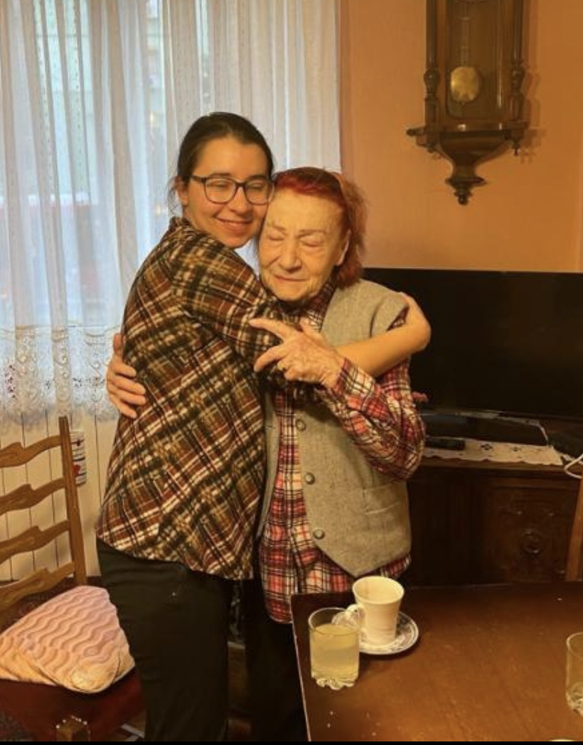Michelle and Jasenovac survivor Smilja Tisma