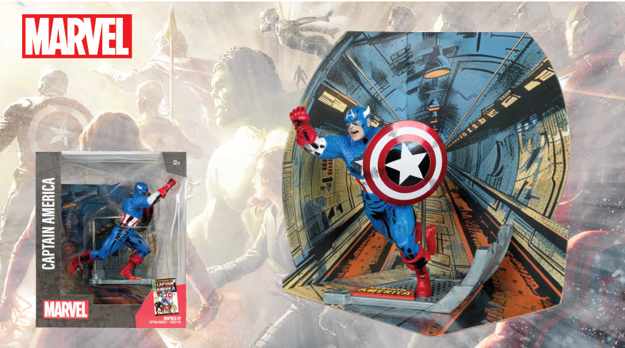MARVEL COLLECTION 1 10TH WV2 - CAPTAIN AMERICA (CAPTAIN AMERICA No.100)