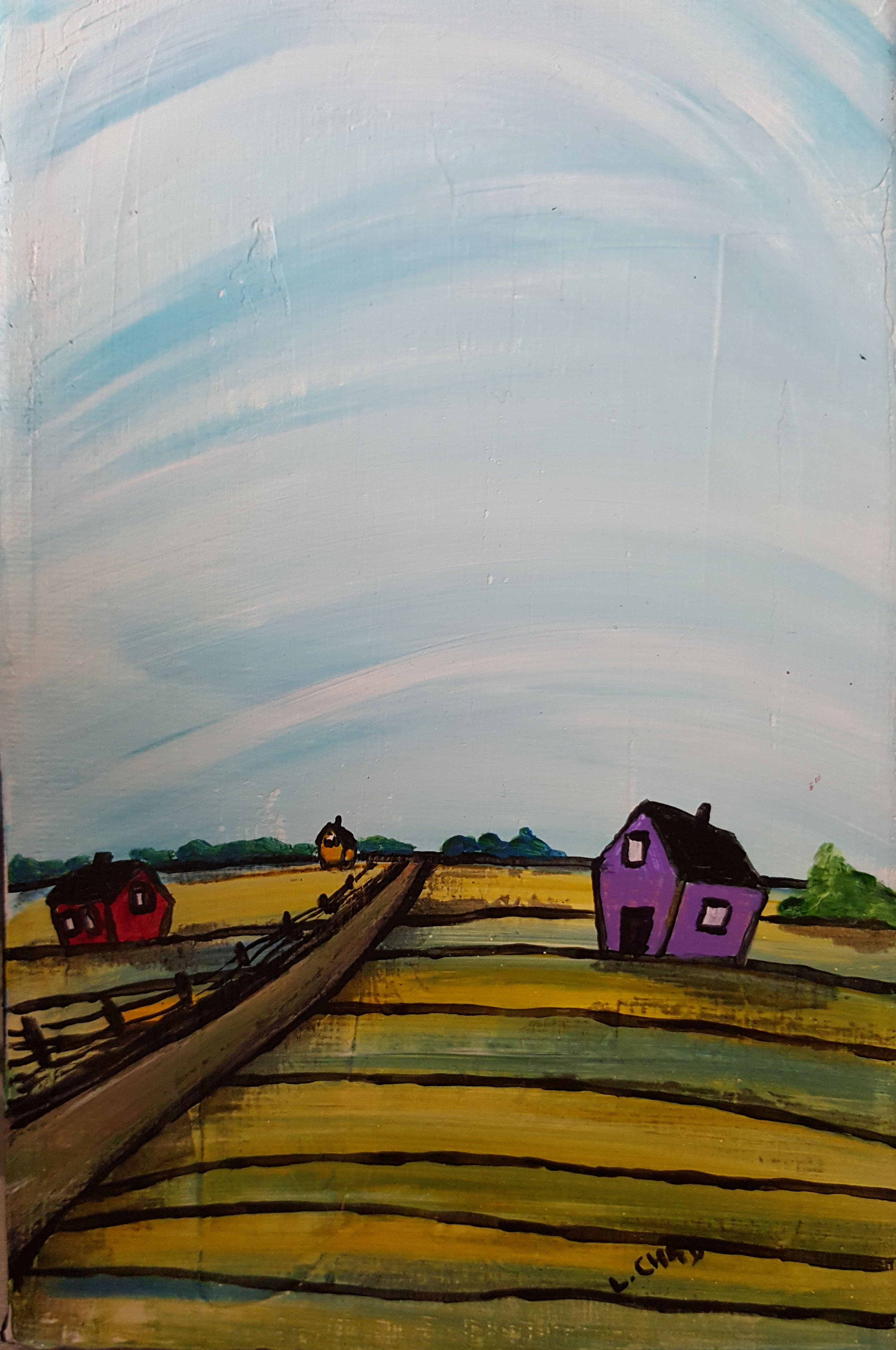 "Take Me Home" [2015]
Mixed media on canvas. 7" x 4.75" (unframed with easel)
SOLD