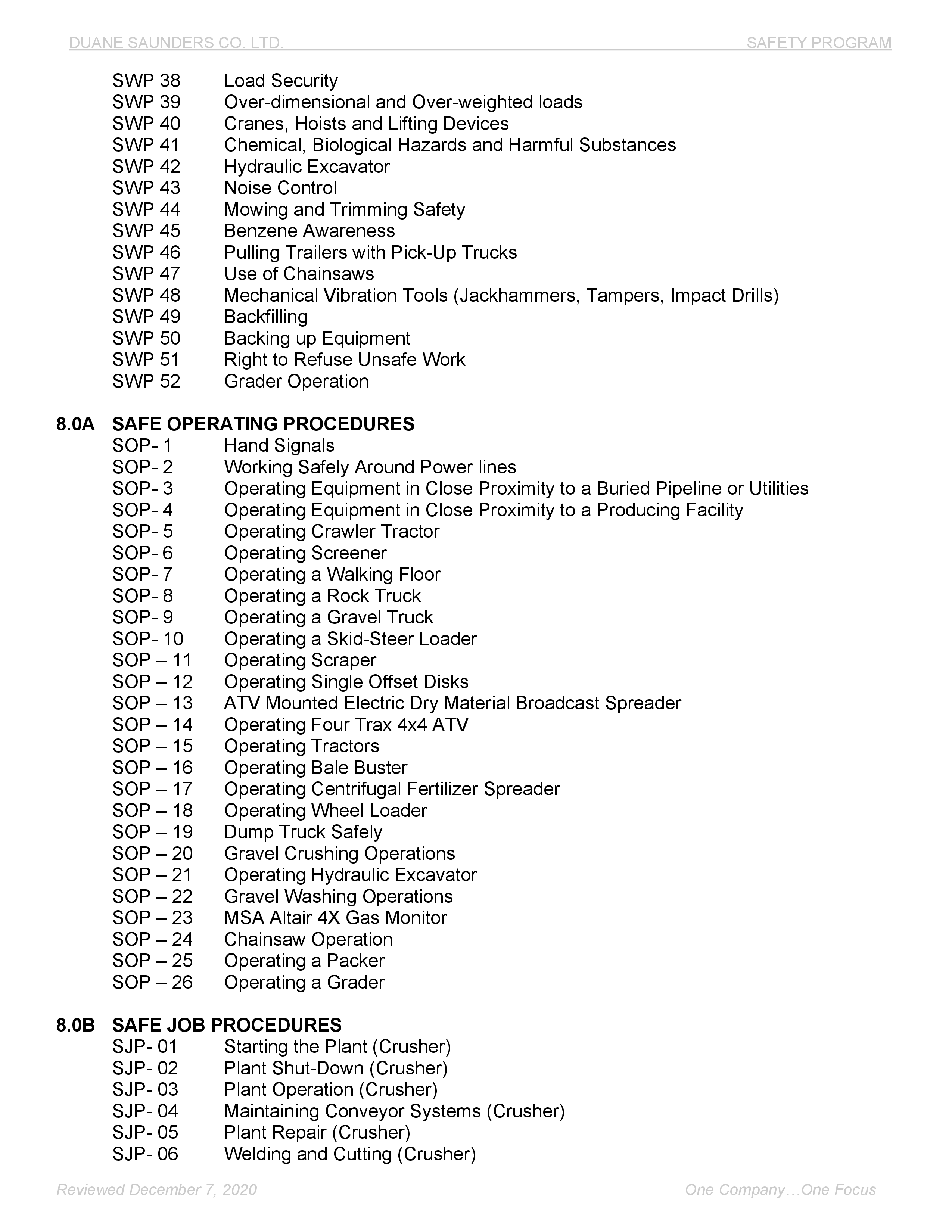 Page 4 - Saunders safety policy Page 4 - Saunders safety policy