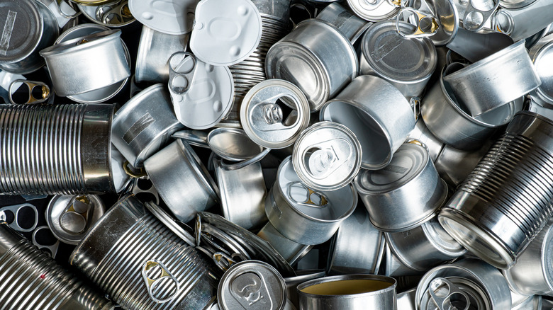 Aluminum and tin saved from being lost forever in a landfill
