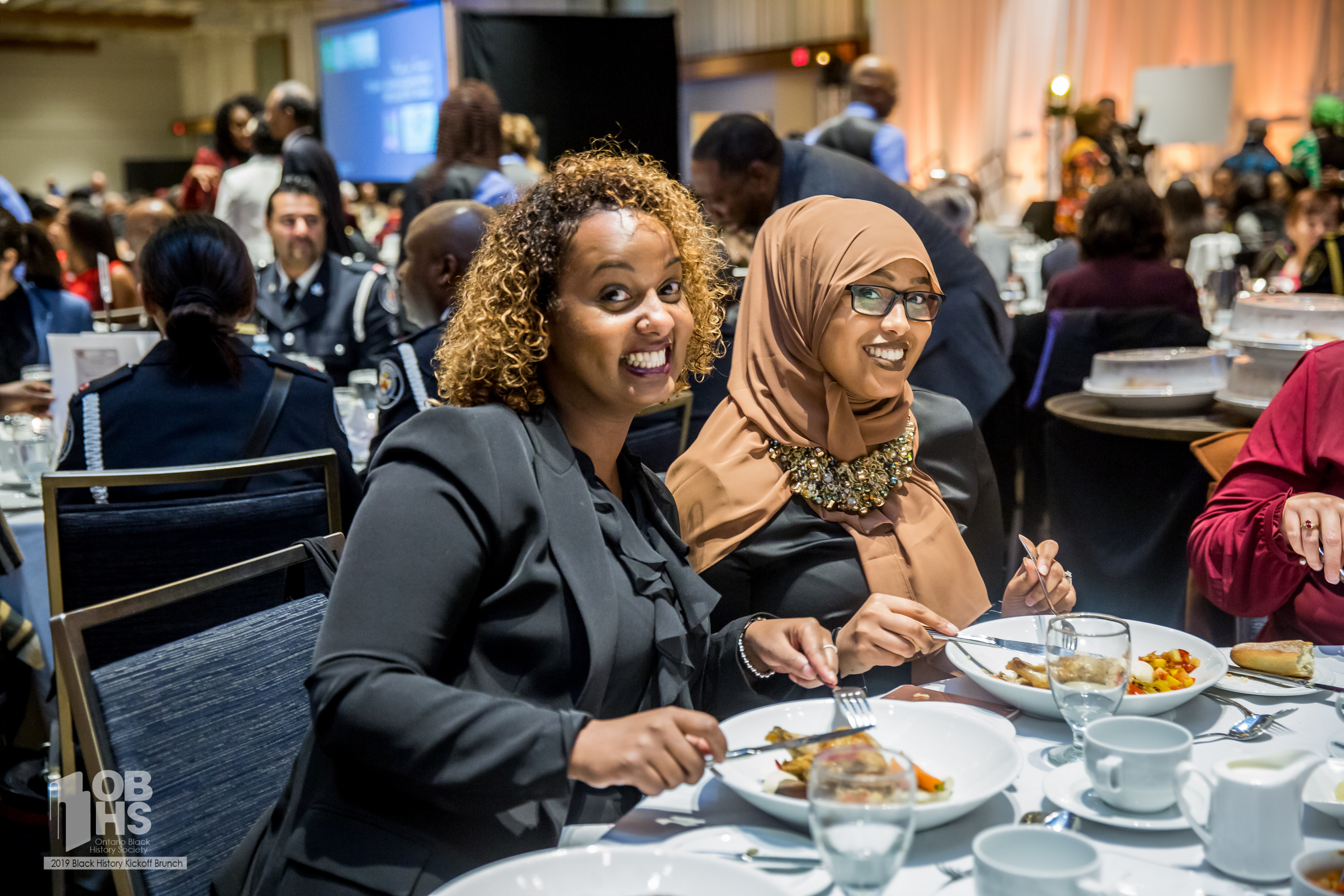 Guests enjoy the 2019 Black History Month Kick-Off Brunch - photo by www.sayhilondon.com