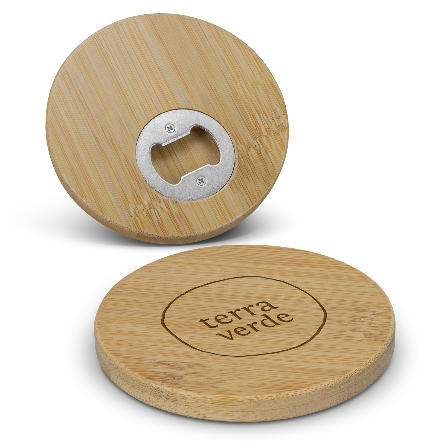 Bottle Opener Coaster Bamboo 125938