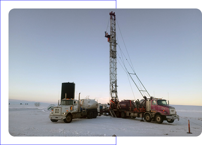 Pressure Truck 607 with Rod Rig 610