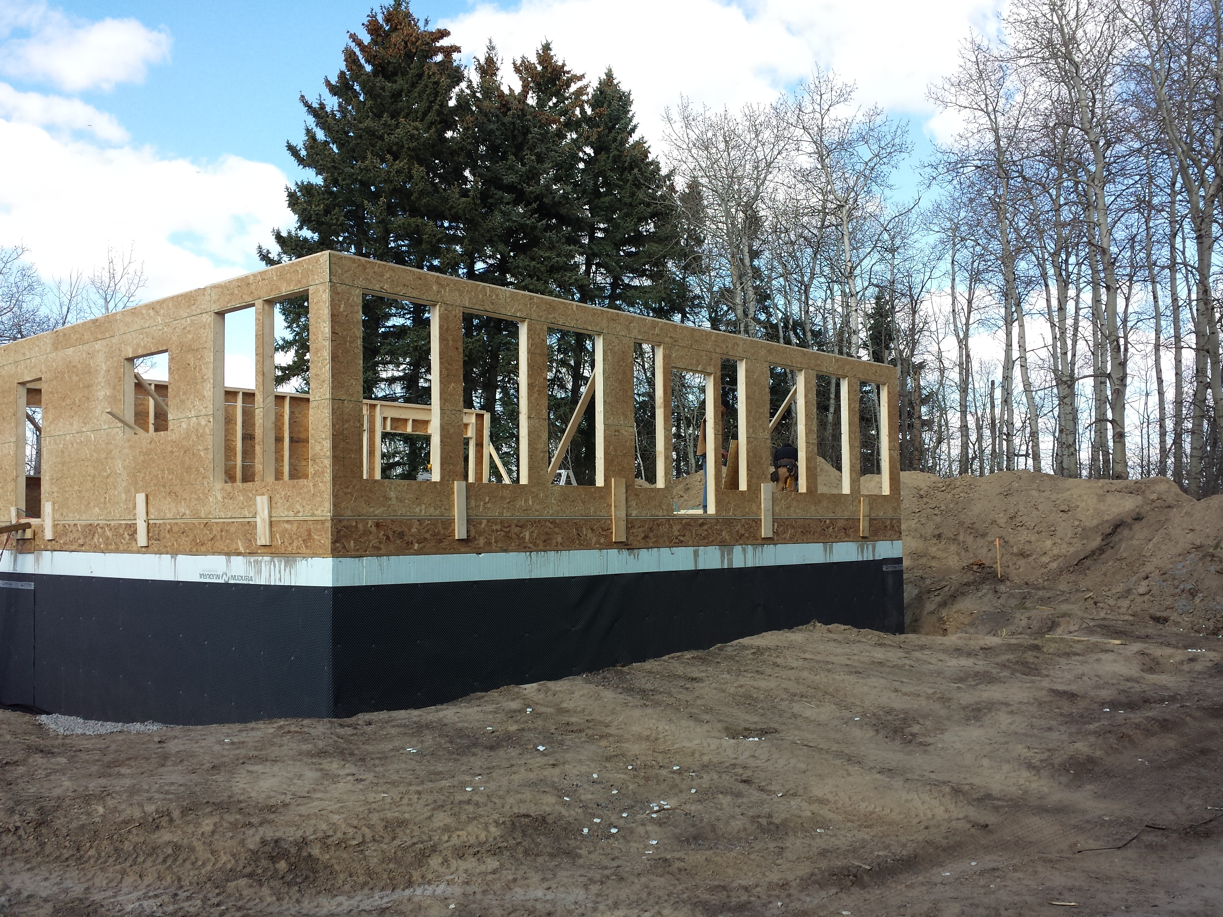 The Kennedy - sunroom construction (ICF foundation)