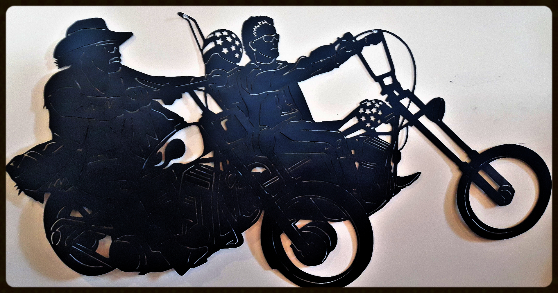 Metal art ,Easy Rider, Campbell river BC, Vancouver island BC, Vancouver BC, Victoria BC, British Columbia,Alberta