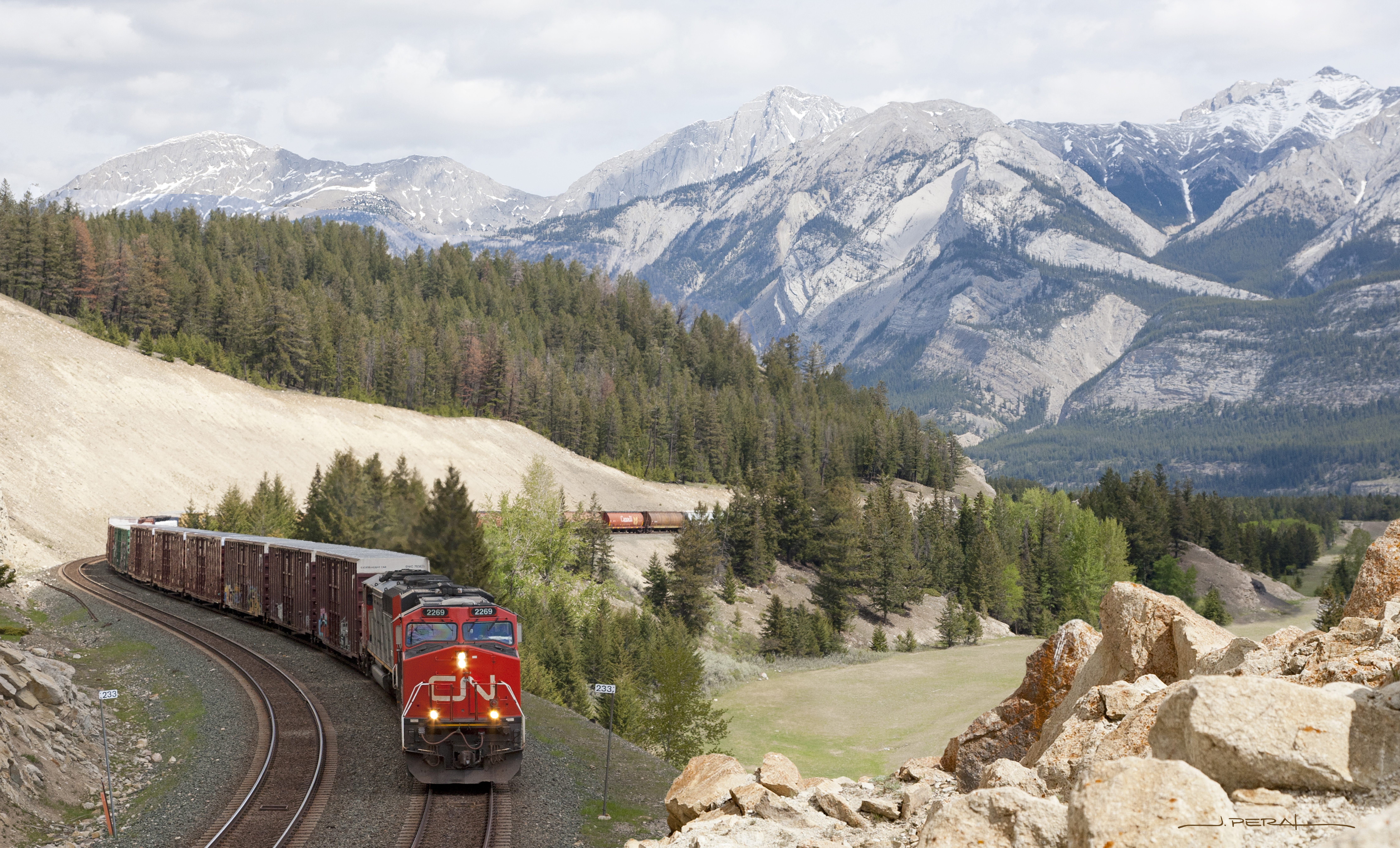 Train in the Rockies