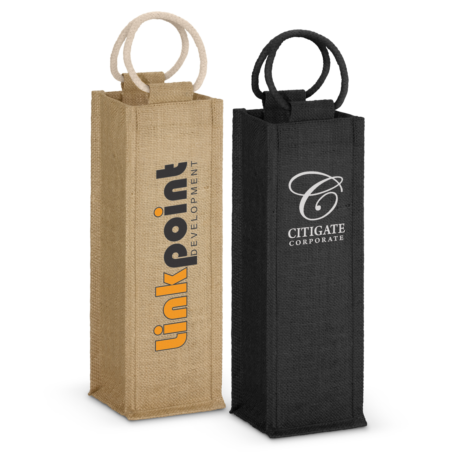 Napoli Jute Wine Bag 109081