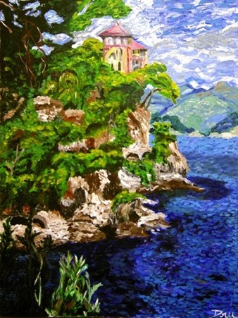 Portofino Op.3, Dru, 2002, Acrylic on Canvas, 48X36 in., Italy