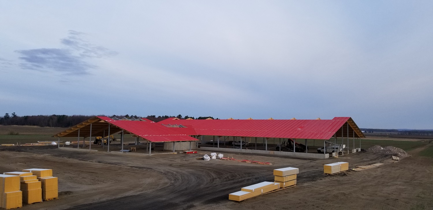 ThermoEnergy Structures Inc. Projects 2020 Mirabel 3, QC Dairy barn with milking parlour