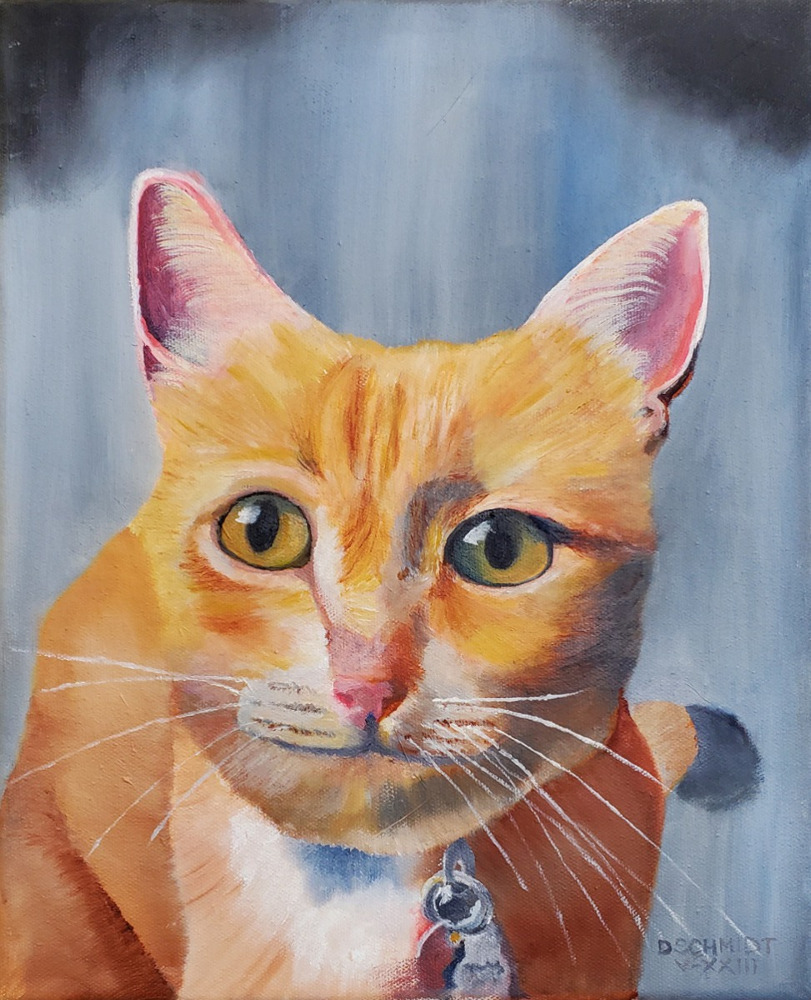 Portrait Oil 11x14 2023 Pumpkin #57