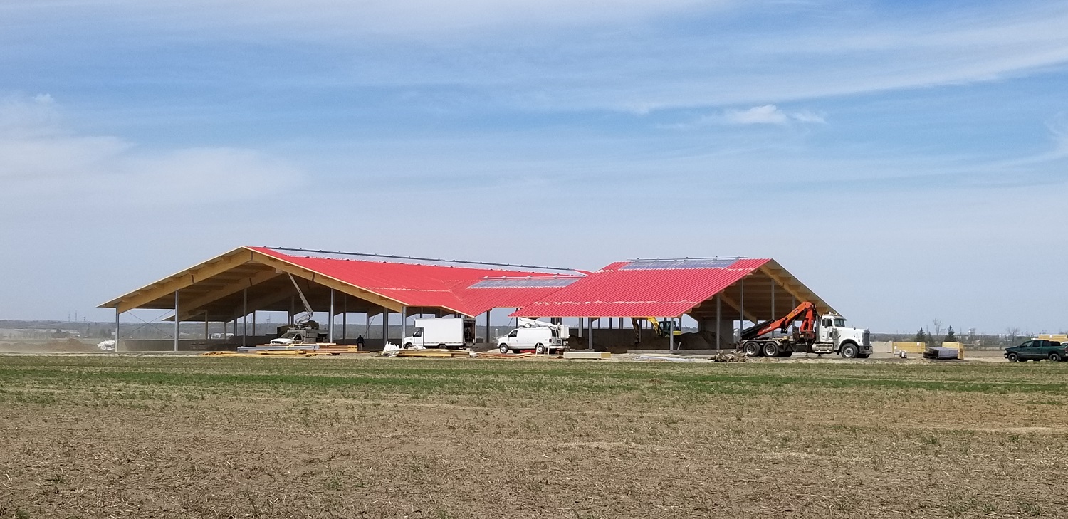 ThermoEnergy Structures Inc. Projects 2020 Mirabel 3, QC Dairy barn with milking parlour