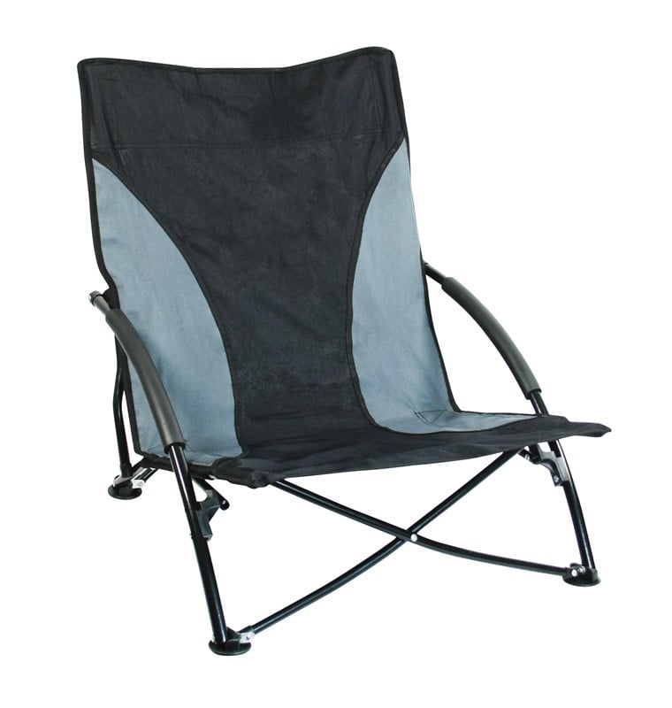 Marketing poster featuring a white mug with a blue cross, surrounded by abstract blue circles and branding text elements.