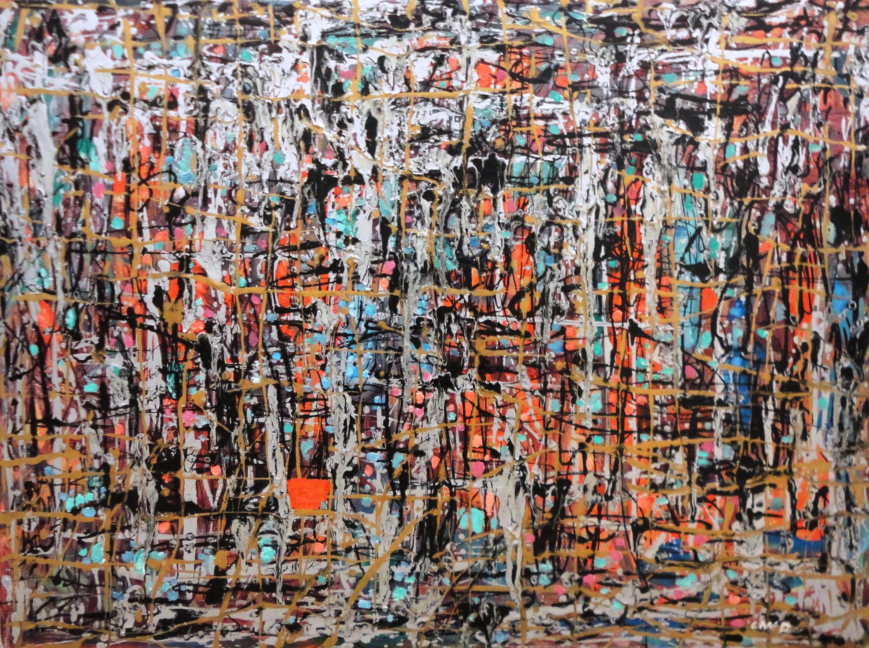 Untitled, Abstratc, Oil on board