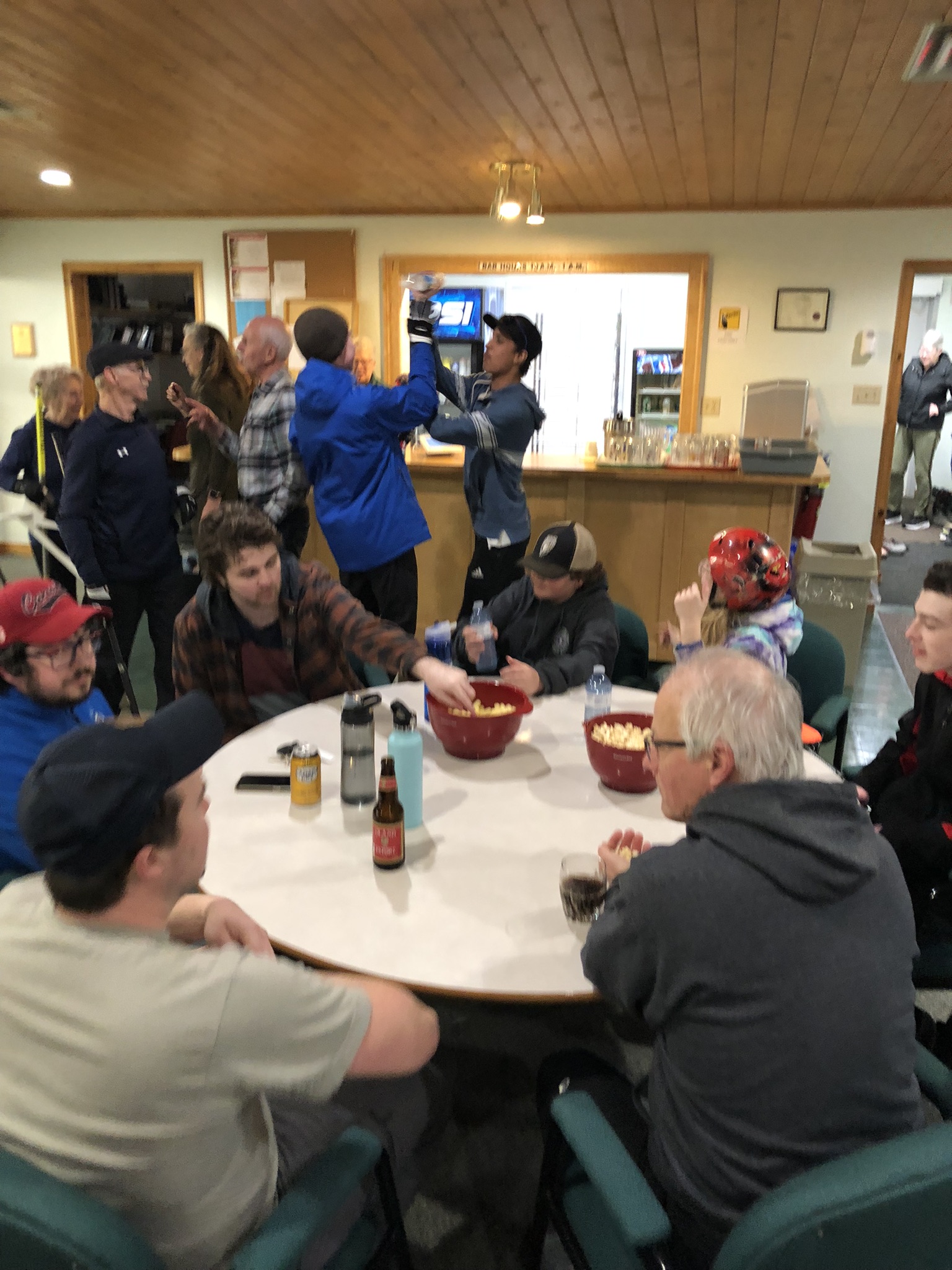 Post game snacks and chats