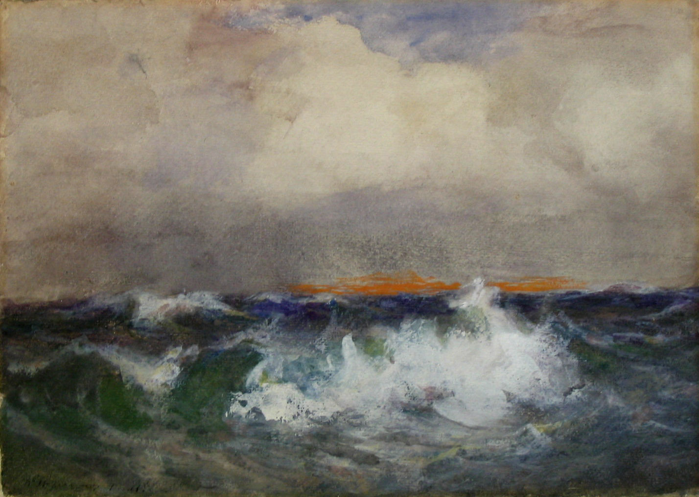 Sunrise, Watercolour on paper